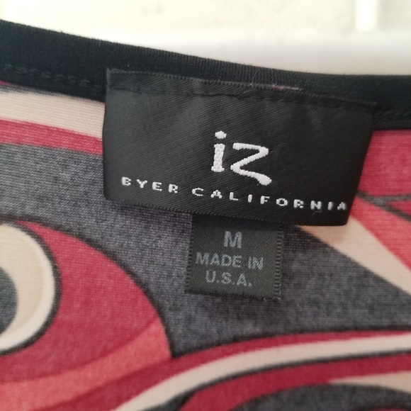 Byer California Medium Print Flowy Summer Blouse - Picture 5 of 8